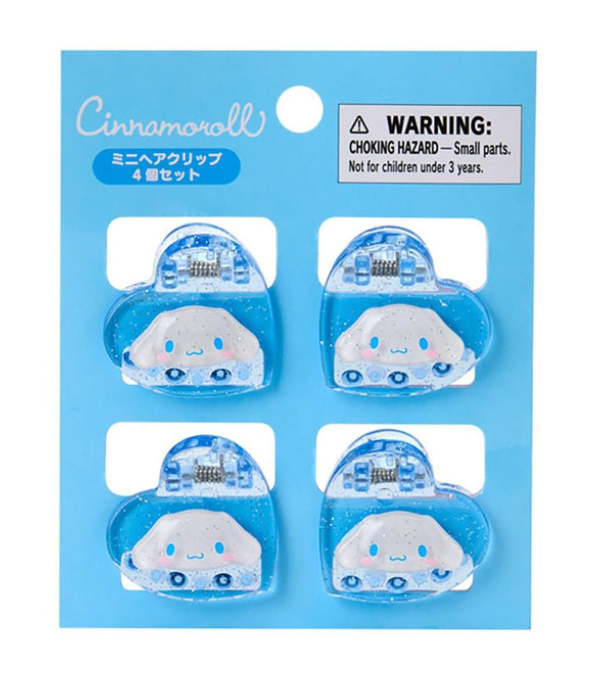 Sanrio Original Mini Hair Clip Set - Cinnamoroll : Metallic