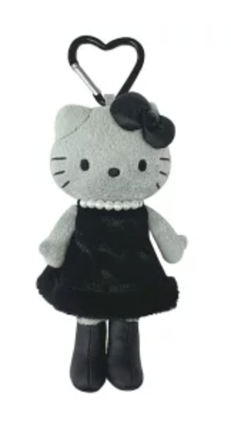 Sanrio Style Up Mascot - Hello Kitty : Black Angel Grey In Black Dress