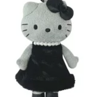 Sanrio Style Up Mascot - Hello Kitty : Black Angel Grey In Black Dress