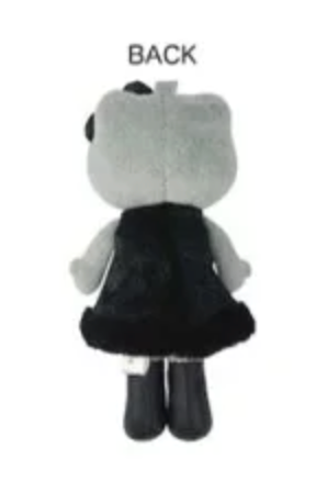 Sanrio Style Up Mascot - Hello Kitty : Black Angel Grey In Black Dress