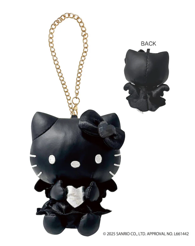 Sanrio Mascot Bag Charm - Hello Kitty : Black Angel Black