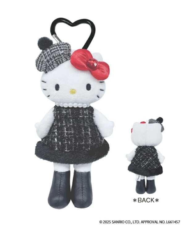 Sanrio Hello Kitty Style Up Mascot – Tweed Dress with Carabiner