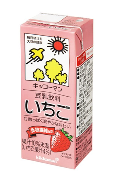 Kikoman Strawberry Soy Milk 200ML