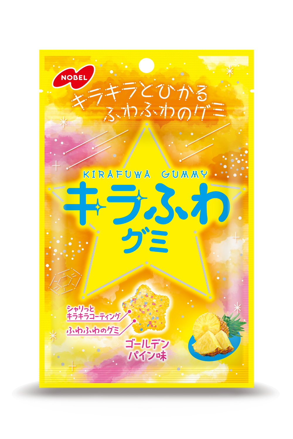 Kira Fuwa Gummy Golden Pineapple Flavor