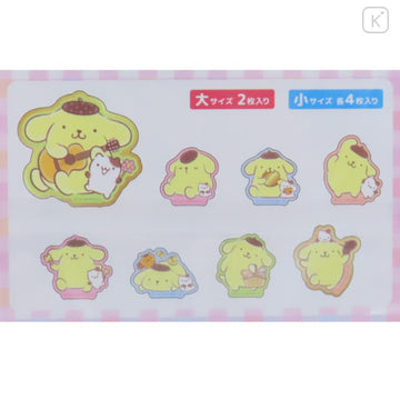 Sanrio Die-cut Flake Seal Sticker Pack - Pompompurin : Music