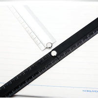 KOKUYO WSG-CLUW30D Folding Aluminum 30cm Ruler 160*24*3mm Black