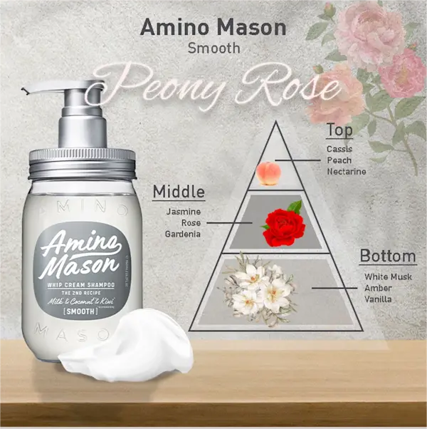 日本 AMINO MASON阿蜜濃梅森 顺滑修护乳霜洗发水