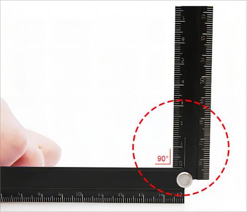 KOKUYO WSG-CLUW30D Folding Aluminum 30cm Ruler 160*24*3mm Black