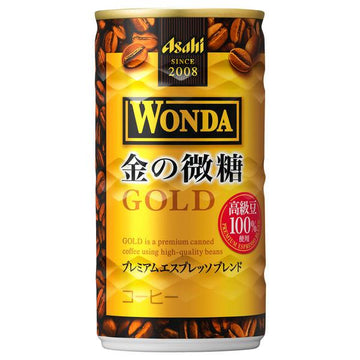 ASAHI WONDA GOLD LESS SUGAR COFFEE 185G