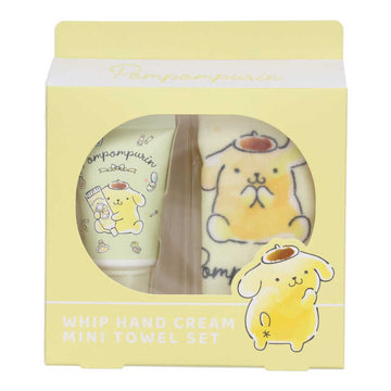 Sanrio co-branded Hand Cream & Hand Towel Set Pompompurin