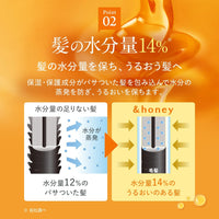 日本&HONEY 蜂蜜保湿无硅油护发素 445ml