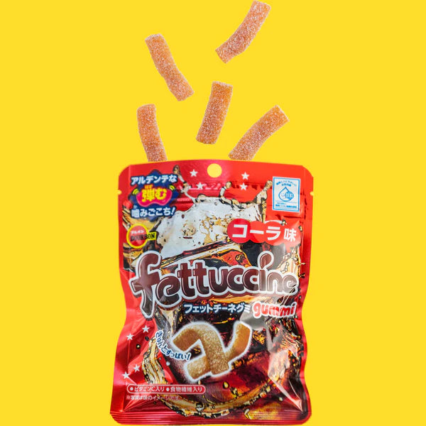 日本波路梦BOURBON FETTUCCINE 条形Q弹果汁橡皮软糖 可乐味 50g