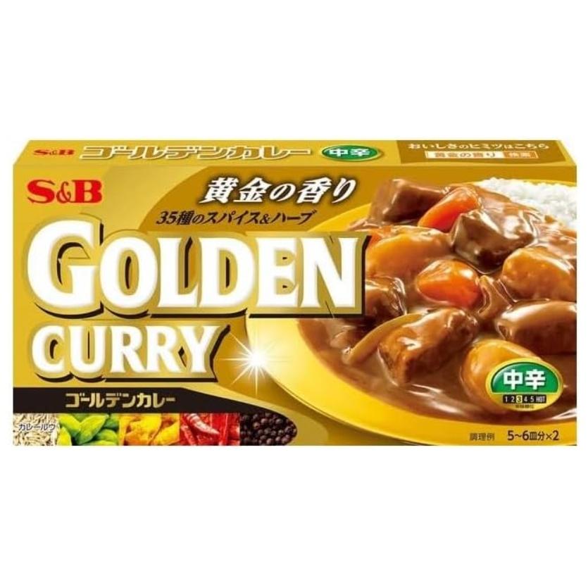 S&B 黄金咖喱 中辣 198g