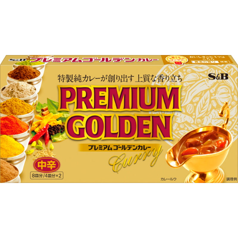 S&B Premium Golden Curry Medium Spicy 160g