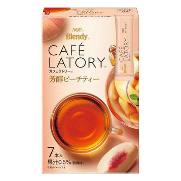 AGF Cafe Latory Peach Fruit Tea - 7 Packets