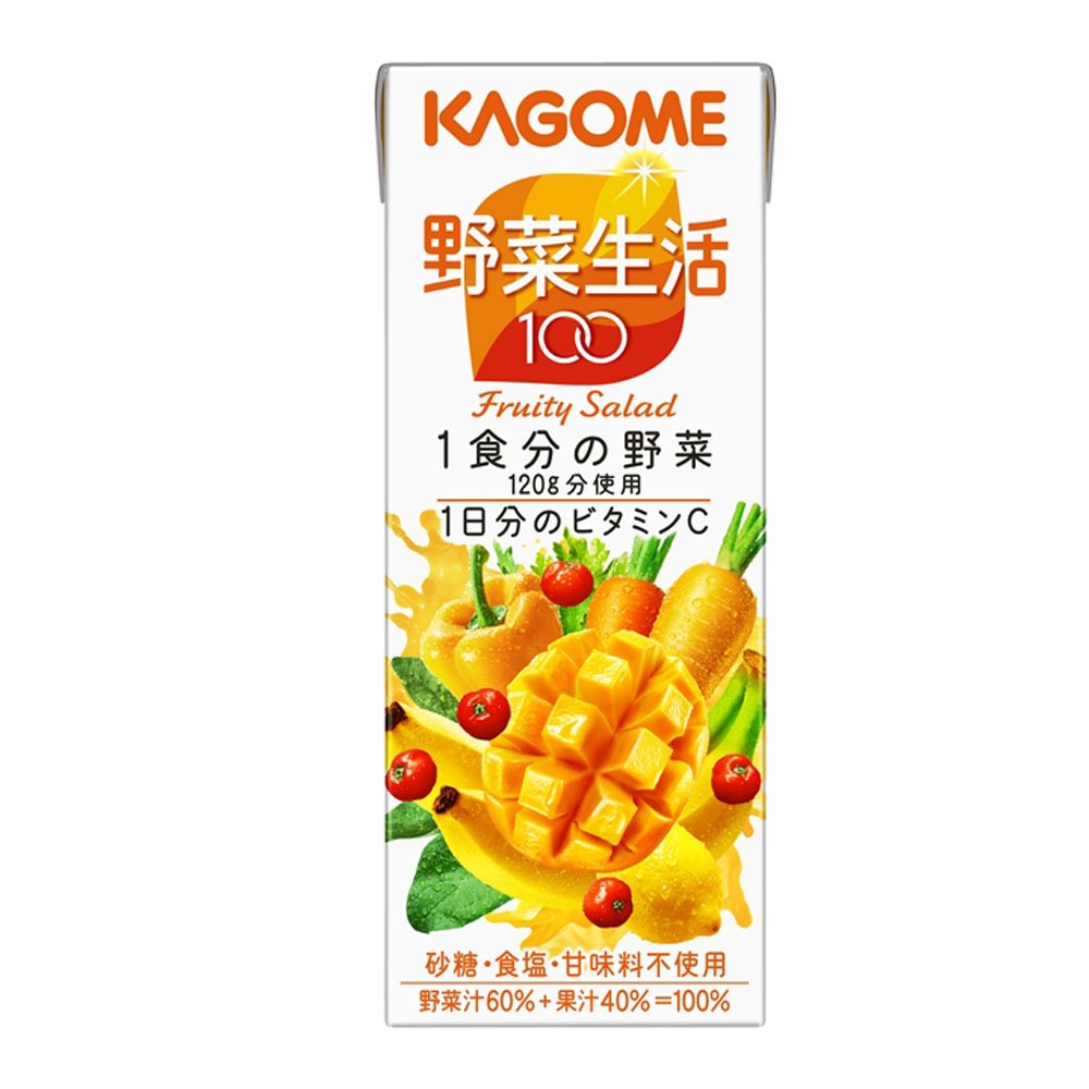 Kagome vegetable life 100 mango salad 200ml