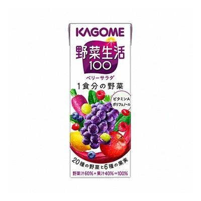 Kagome vegetable life 100 berry salad paper pack 200ml