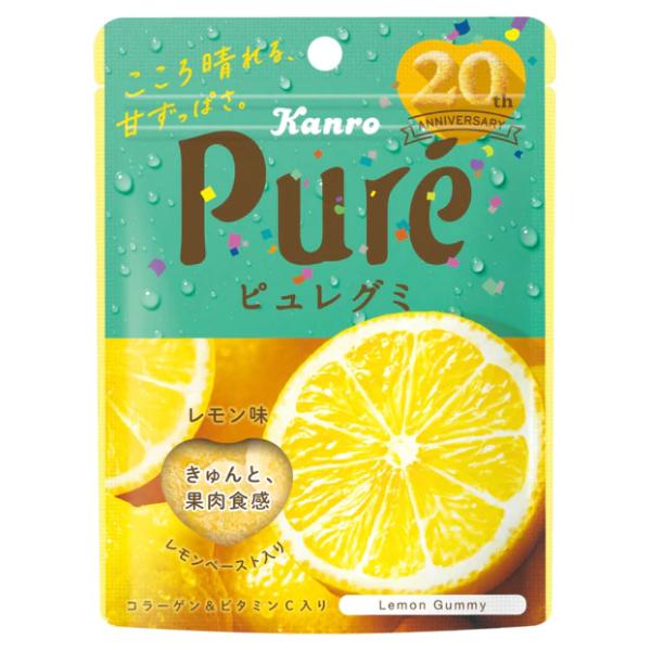 KANRO Pure Gummy Candy Lemon Flavor 56g