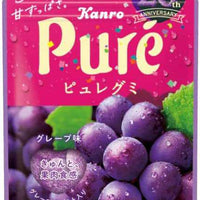 KANRO Pure Gummy Candy Grape Flavor 56g