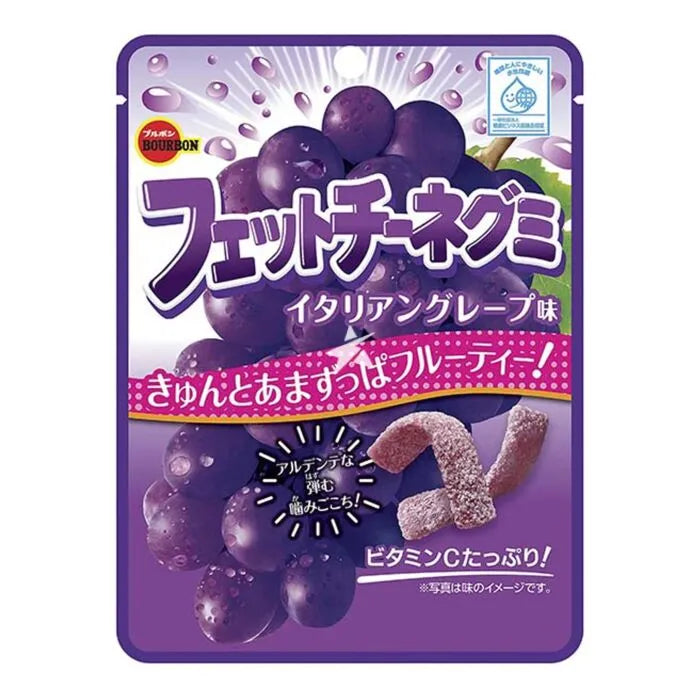 BOURBON Fettuccine Gummy Italian Grape Flavor 50g