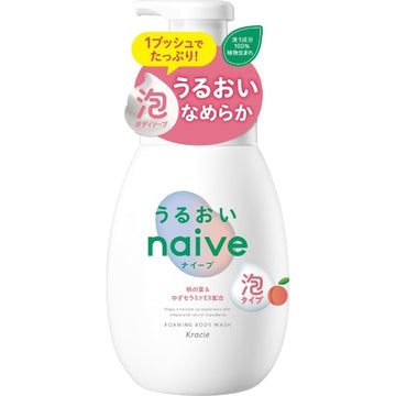 Kracie naive 泡沫沐浴露湿润型 600ml