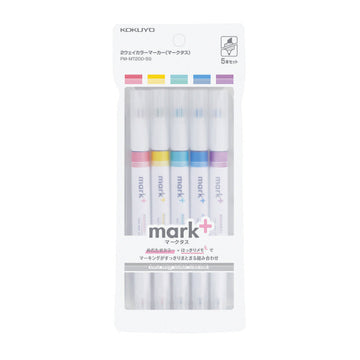 Double Ended Marker Pen 5-Color Set PM-MT200-5S [2]