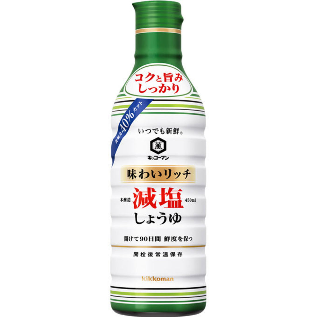 龟甲万 低盐酱油 450ml