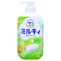 牛乳石鹸 乳液沐浴露 柑橘肥皂香味 550ml