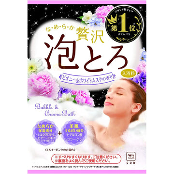 牛乳石碱 豪华泡泡入浴剂 30g 牡丹花味