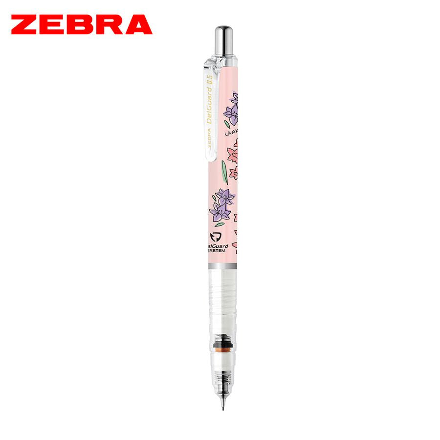 ZEBRA DelGuard Mechanical Pencil 0.5mm Birthday Flower Version Pink