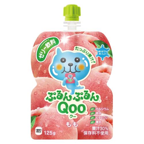 可口可乐QOO果冻饮料桃子袋装125G