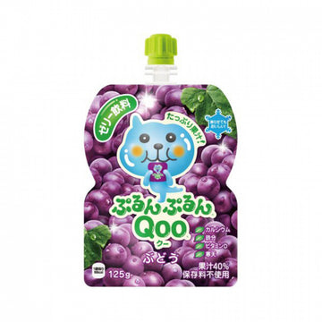 COCA COLA QOO JELLY DRINK GRAPE POUCH 125G