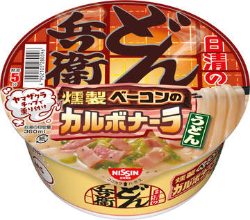 Nissin Donbei Carbonara Udon With Smoked Bacon 81G