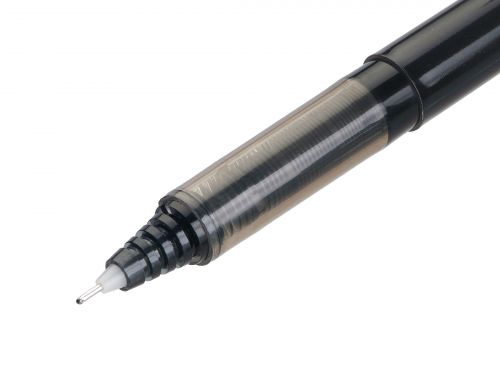 Pilot V5 Hi-Tecpoint 液体墨水圆珠笔 0.5 毫米笔尖 0.3 毫米线条 黑色