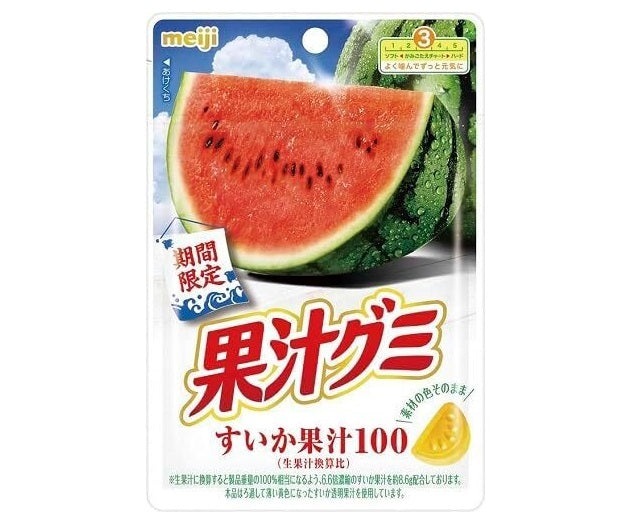 Meiji fruit juice gummy watermelon 54g