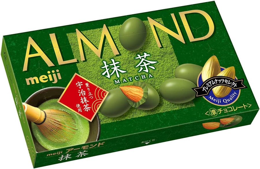 MEIJI Matcha Almond Chocolate 58G