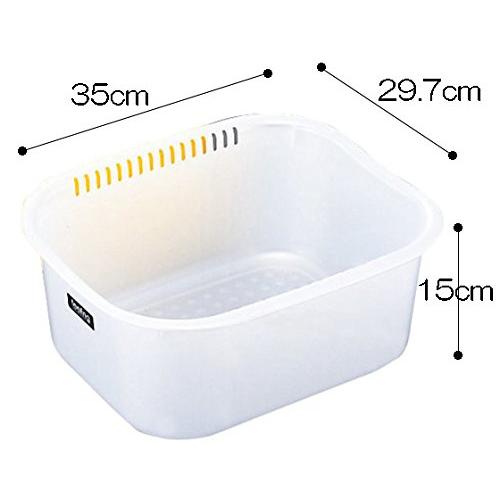 INOMATA Feeling wash tub square 35cm