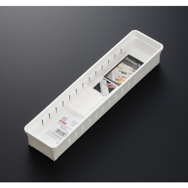 INOMATA Kitchen Tray Slim White