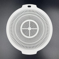 INOMATA Kitchen Plastic Vegetable Washing Strainer Colander White 20cm