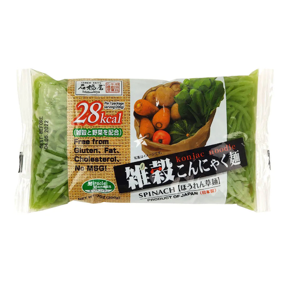 石桥屋 菠菜魔芋面 200g