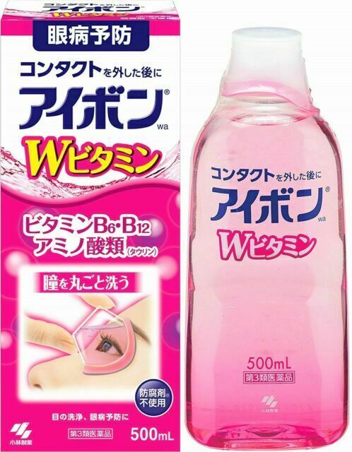 Kobayashi Eye Wash W Vitamin 500ml (Protect Cornea)- Red