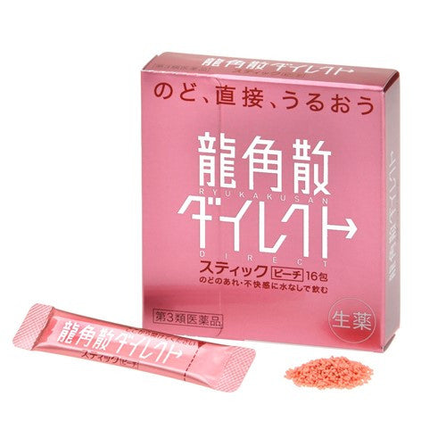 Ryukakusan Direct Stick Peach 16 Packs
