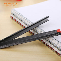 KOKUYO WSG-CLUW30D Folding Aluminum 30cm Ruler 160*24*3mm Black