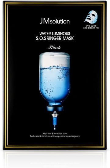 JMsolution Water Luminous SOS Ringer Mask Black (10 Sheets)