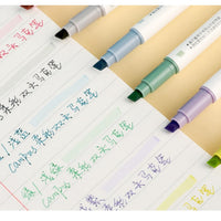 KOKUYO WSG-PMW102-6S Soft color double-ended highlighter pen 6 colors set