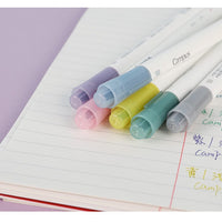 KOKUYO WSG-PMW102-6S Soft color double-ended highlighter pen 6 colors set