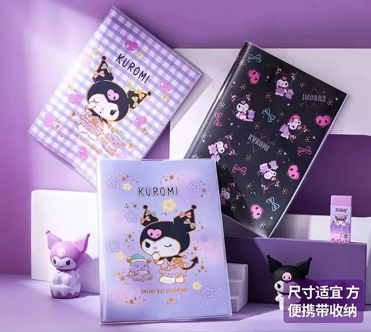 iigen Sanrio Kuromi B5 notebook with rubber cover