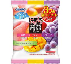 ORIHIRO KONNYAKU JELLY PEACH & MANGO & GRAPE 480G