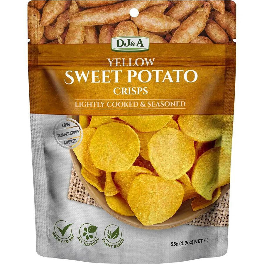 DJ&A Yellow Sweet Potato Crisps 55g