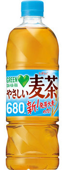 Suntory GREEN DA/KA/RA Yasashii Barley Tea 680ml